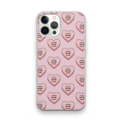 Chicks before dicks: iPhone 12 Pro Max Transparant Hoesje