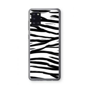 Zebra pattern: Samsung Galaxy A31 Transparant Hoesje