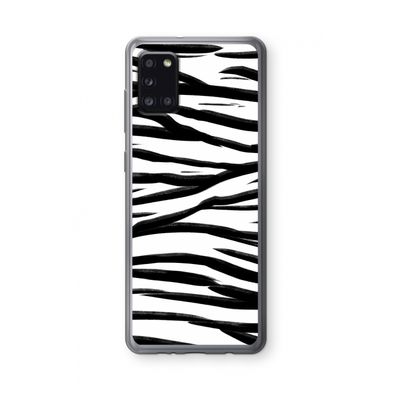 Zebra pattern: Samsung Galaxy A31 Transparant Hoesje