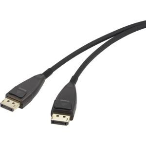 Renkforce RF-3770964 DisplayPort-kabel DisplayPort Aansluitkabel DisplayPort-stekker, DisplayPort-stekker 30.00 m Zwart 8K UHD, Vergulde steekcontacten