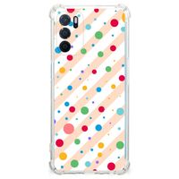 OPPO A16 | A16s | A54s Doorzichtige Silicone Hoesje Dots