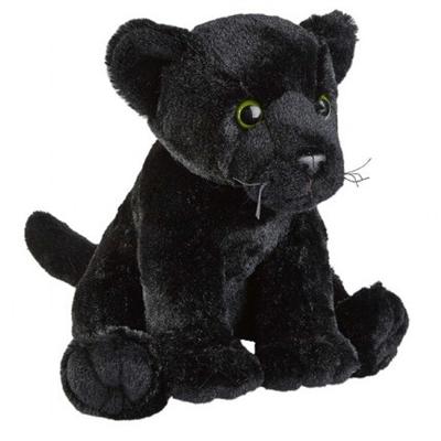 Ravensden Pluche zwarte panter knuffel - 30 cm - Wilde dieren knuffels - Speelgoed voor kinderen
