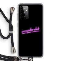 Vice Black: Samsung Galaxy A72 5G Transparant Hoesje met koord
