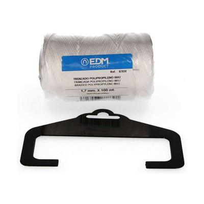 Gevlochten streng EDM 87830 Wit Polypropyleen