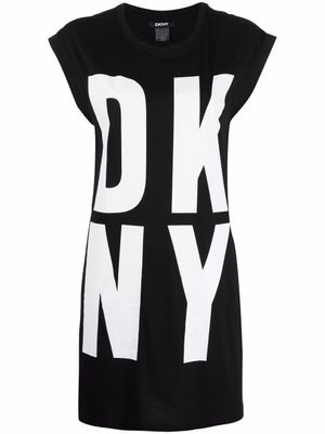 DKNY débardeur long à logo imprimé - Noir
