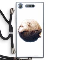 Yin Yang Wolves: Sony Xperia XZ1 Transparant Hoesje met koord