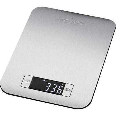 Profi Cook PC-KW 1061 Keukenweegschaal Digitaal Weegbereik (max.)=5 kg RVS, Zwart 220 x 165 x 15