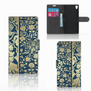 Sony Xperia Z3 Hoesje Beige Flowers