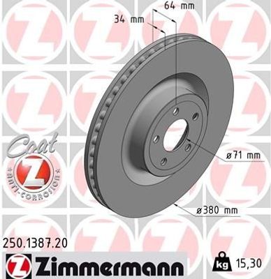 Remschijf Coat Z 250138720