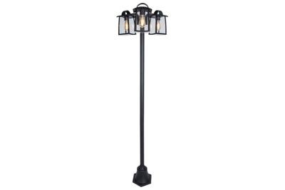 Lutec Leuke tuinlampKelsey zwart 3-lichts - 7273606012