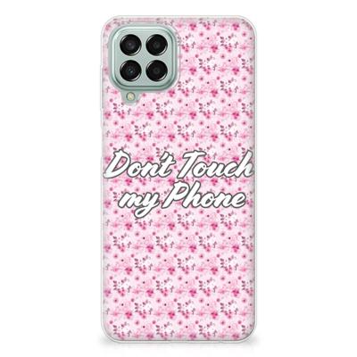 Samsung Galaxy M33 Silicone-hoesje Flowers Pink DTMP Samsung Galaxy M33 Silicone-hoesje Flowers Pink DTMP