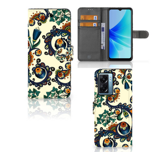 Wallet Case OPPO A77 5G | A57 5G Barok Flower