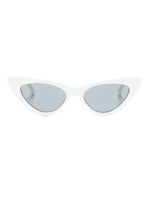 The Attico lunettes de soleil Dora à monture papillon - Blanc