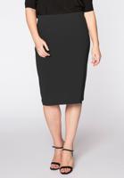 Yoek Skirt zip midback crèpe | Zwart | Maat 50/52 Yoek Skirt zip midback crèpe | Zwart | Maat 50/52