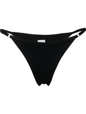 Matinèe bas de bikini à taille mi-haute - Noir
