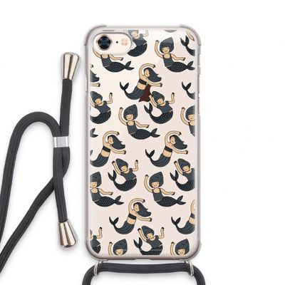 Zeemeermin: iPhone 7 Transparant Hoesje met koord