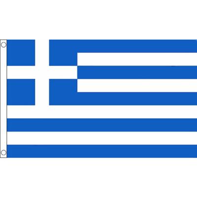 Klein formaat supporters landen vlag Griekenland - 60 x 90 cm - Landen feestartikelen - polyester