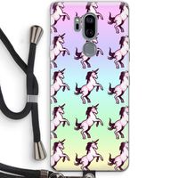 Musketon Unicorn: LG G7 Thinq Transparant Hoesje met koord