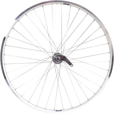 Achterwiel 28 x 1/4" ZAC 19 met favorit remnaaf - zilver