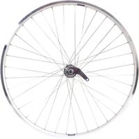 Achterwiel 28 x 1/4" ZAC 19 met favorit remnaaf - zilver