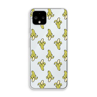 Bananas: Pixel 4 Transparant Hoesje