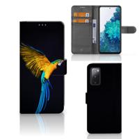 Samsung Galaxy S20 FE | Telefoonhoesje | Met pasjeshouder | Papegaai