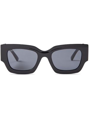 Jimmy Choo Eyewear lunettes de soleil Nena à monture rectangulaire - Noir