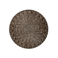 PTMD Wanddecoratie Milagros Metaal Bruin Ø60cm