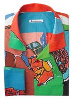 ATTIGLIANO - ARTY-PRINT heren overhemd - JAN LATINNE 2