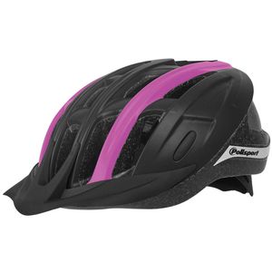 Polisport ride in fietshelm l 58-62cm zwart/fuchsia