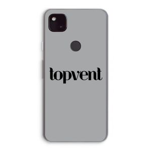 Topvent Grijs Zwart: Google Pixel 4a 5G Transparant Hoesje