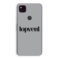 Topvent Grijs Zwart: Google Pixel 4a 5G Transparant Hoesje
