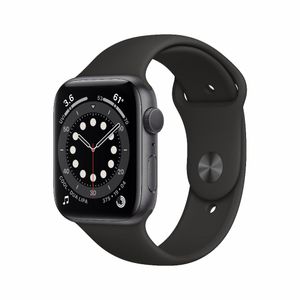 Refurbished Apple Watch Series 6 cellular 44mm Zwart Zichtbaar gebruikt