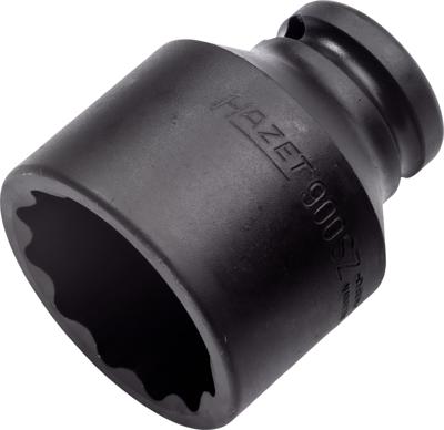 HAZET Krachtdopsleutel 900SZ-34 · 1/2 inch (12,5 mm) vierkant hol · Buitentwaalfkant tractieprofiel · SW 34 mm
