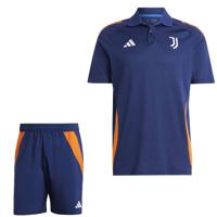 adidas Juventus Polo Zomerset 2024-2025 Donkerblauw Oranje Wit - thumbnail