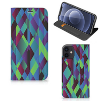 iPhone 12 Mini Stand Case Abstract Green Blue - thumbnail