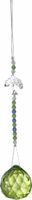 Ophangkristal Cut Glass Bead Tree of Life Green - Model 1