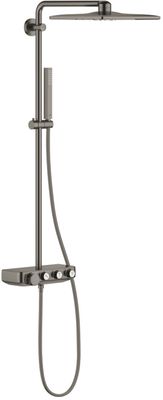 Grohe Euphoria SmartControl 310 Cube Duo regendoucheset met 3 straalsoorten Ø31cm hard graphite geborsteld