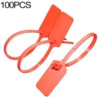 100 stuks kunststof Seal kabel Tie hangslot voor logistieke veiligheid willekeurige kleuren levering