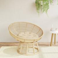 Zitkussen rond Ø 60x11 cm oxford stof beige