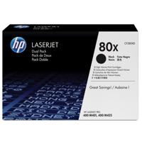 HP toner 80X, 6 900 pagina&apos;s, OEM CF280XD, zwart, duopack