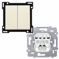 Niko serieschakelaar 10A 250V met insteekklemmen incl. wip creme