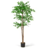 150 cm Kunstplant Bamboe Kunstboom met Pot Kunstplant Bamboeboom Decoratieboom