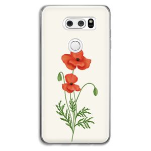 Red poppy: LG V30 Transparant Hoesje