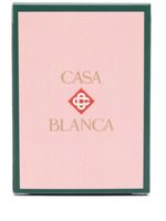 Casablanca jeu de cartes à motif monogrammé - Rose