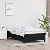 Bedframe stof zwart 100x200 cm - thumbnail