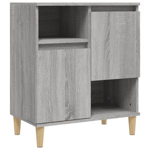 The Living Store Dressoir - 60 x 35 x 70 cm - Grijs Sonoma eiken