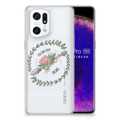 OPPO Find X5 Pro Telefoonhoesje met Naam Boho Dreams OPPO Find X5 Pro Telefoonhoesje met Naam Boho Dreams