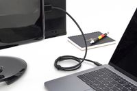 Digitus AK-300330-050-S USB-C-displaykabel USB-C / HDMI Adapterkabel USB-C stekker, HDMI-A-stekker 5.00 m Zwart Afgeschermd, Afgeschermd (dubbel) - thumbnail