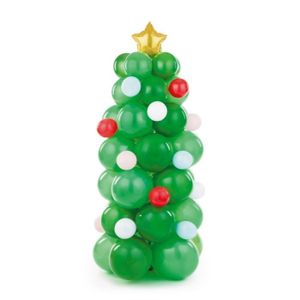 Ballonnen Kerstboom Met Ballen (161x65cm)